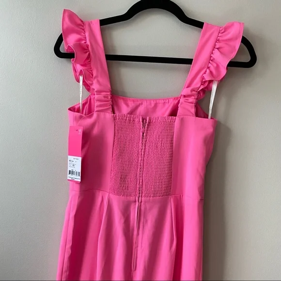 LAST CHANCE TO BUY NWT Lilly Pulitzer Eppley Jumpsuit in Prosecco Pink - Picture 6 of 14
